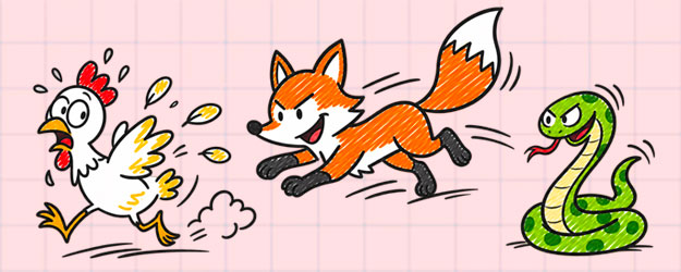 Poule Renard Vipère