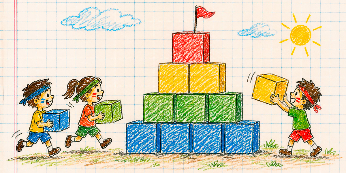 Pyramide des défis - Illustration