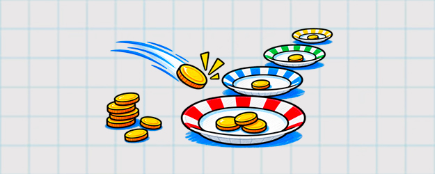 Pile dans l’assiette